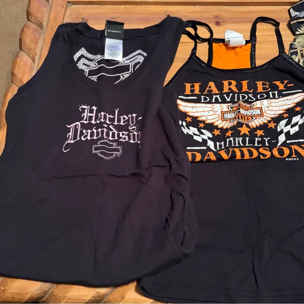 Harley-Davidson women Black Graphic Tee - Picture 5 of 6